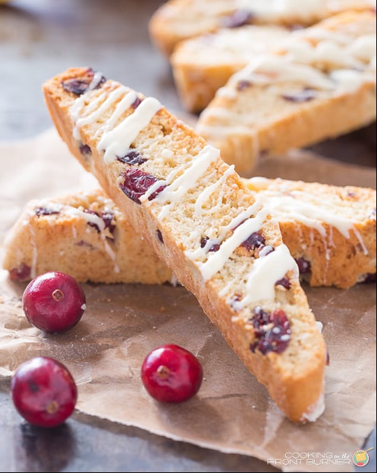 Biscotti with rasberry