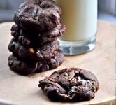 Double dark chocolate chip cookie